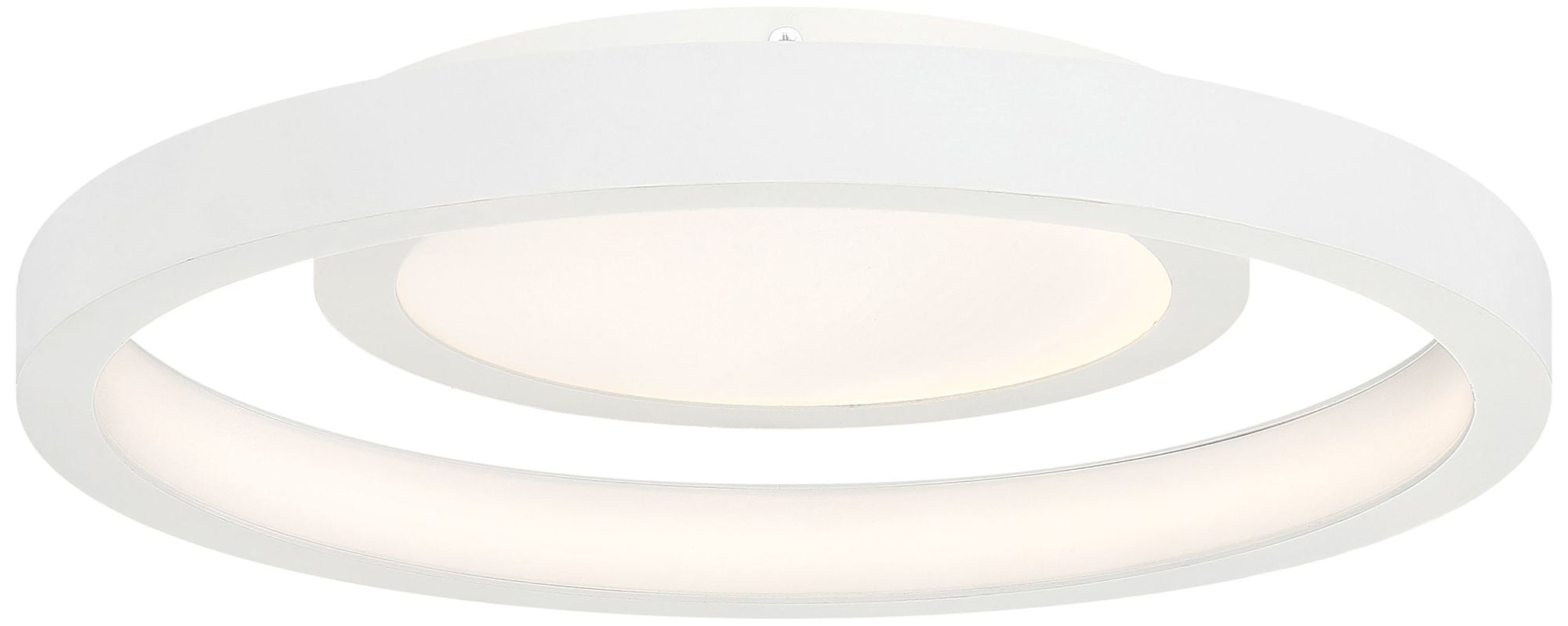 George Kovacs Knock Out 14" Wide White LED Modern Ceiling Light