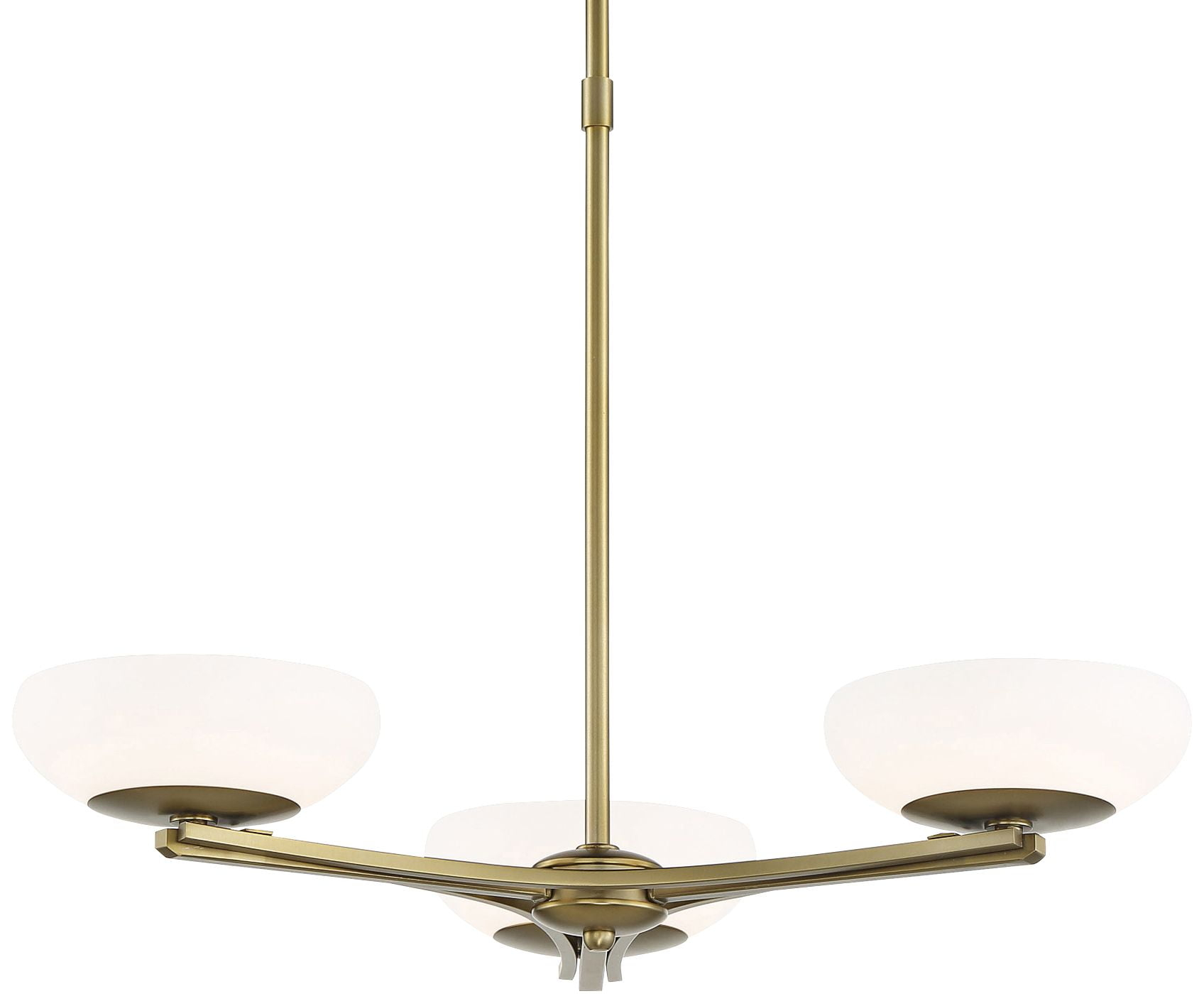 George Kovacs Scale 24" Wide Soft Brass Modern 3-Light LED Chandelier
