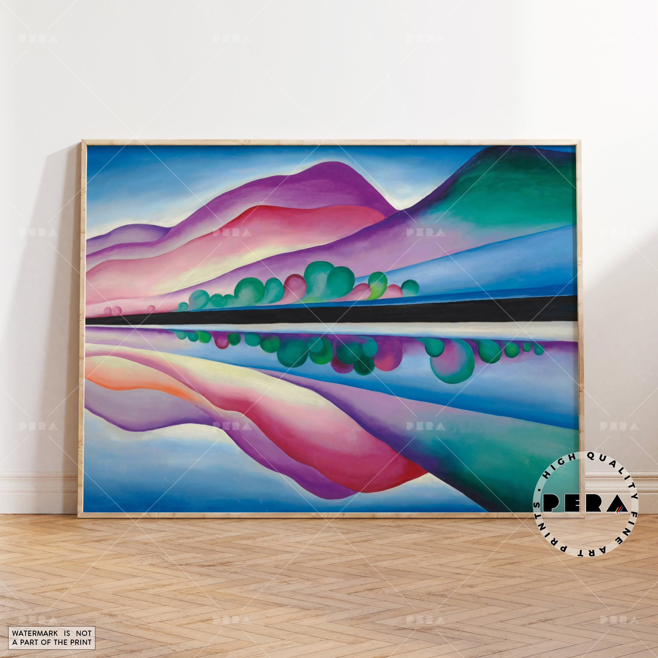 Georgia O'Keeffe, Lake George Reflection 1921, Famous Art, O'Keeffe Art, Modern Art, Gallery Wall Art, Housewarming Gift, Exhibition Poster
