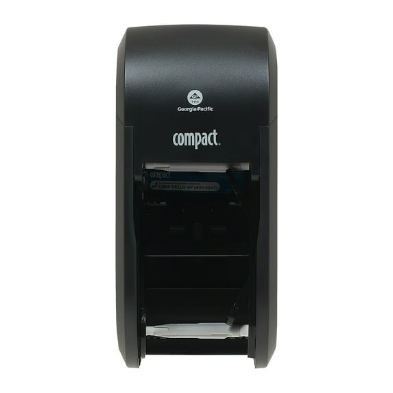 Georgia Pacific  Black Vertical Double Roll Toilet Paper Dispenser