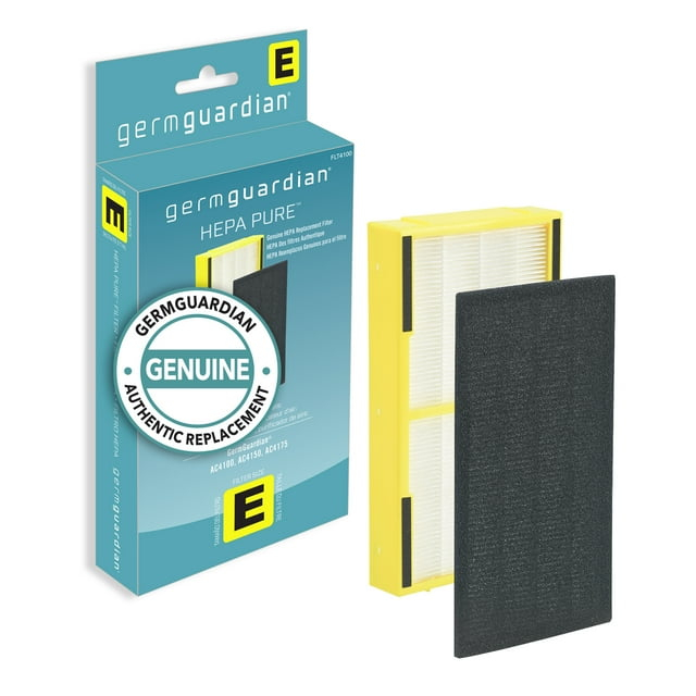 GermGuardian Air Purifier Replacement Filter E, HEPA Pure, for Models AC4100 Series