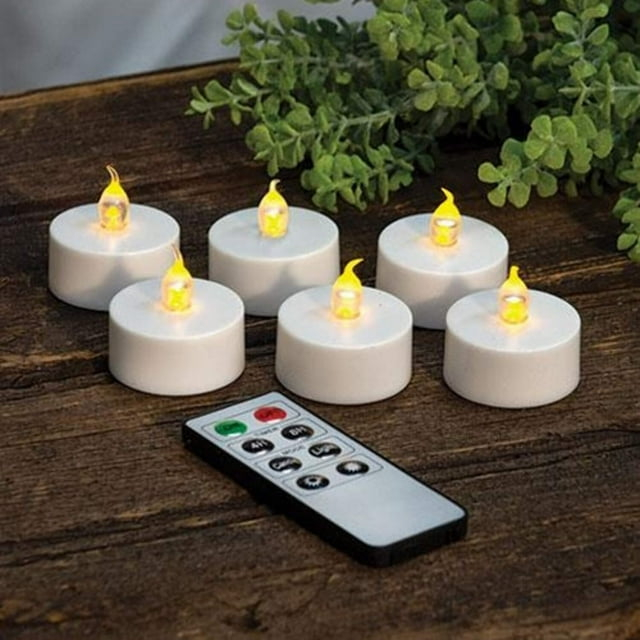 Gerson 44615 - White Battery Operated LED Tea Light (6 pack)