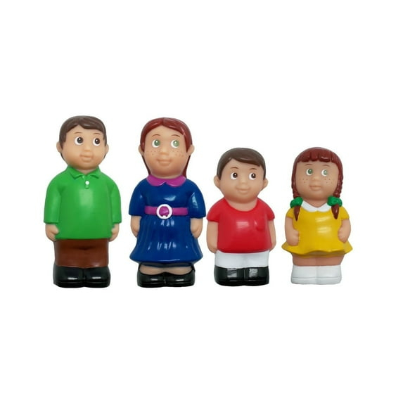 Get Ready Kids 5" Play Figures, Caucasian Family, Set of 4