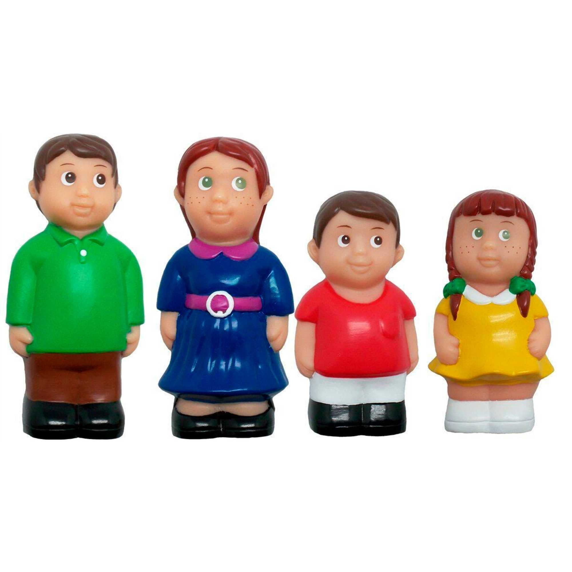 Get Ready Kids 5" Play Figures, Caucasian Family, Set of 4