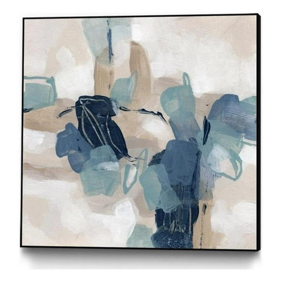 Giant Art Canvas  20x20 Blues Chorus II Framed in White