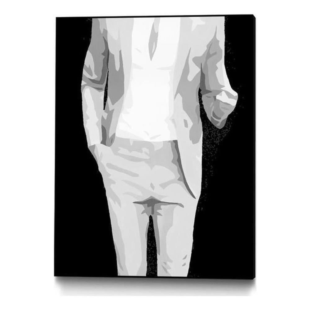 Giant Art Canvas  24x32 MR WHY NOT Framed in Multi-Color