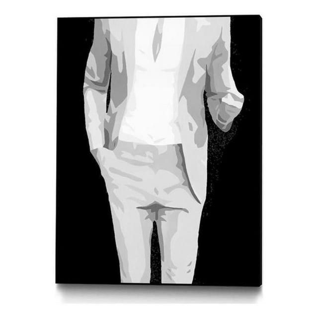 Giant Art Canvas  24x32 MR WHY NOT Framed in Multi-Color