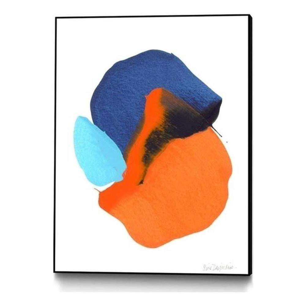 Giant Art Canvas  24x32 The space in between 63 Framed in Orange