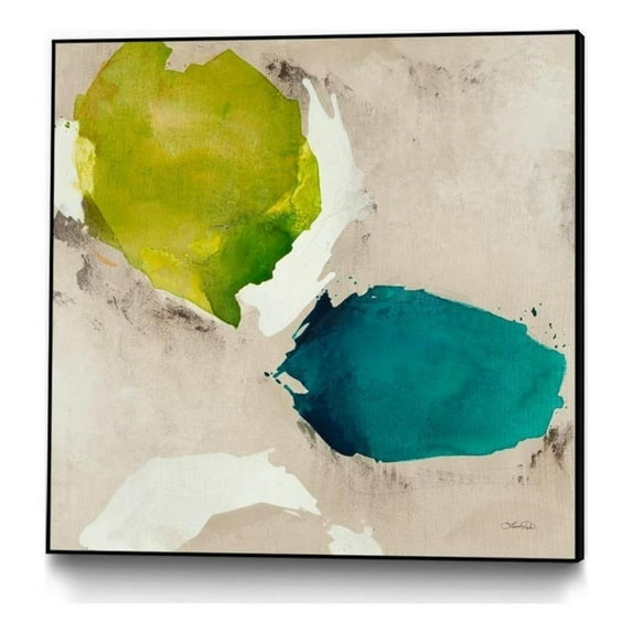 Giant Art Canvas  30x30 Connected I Framed in Multi-Color