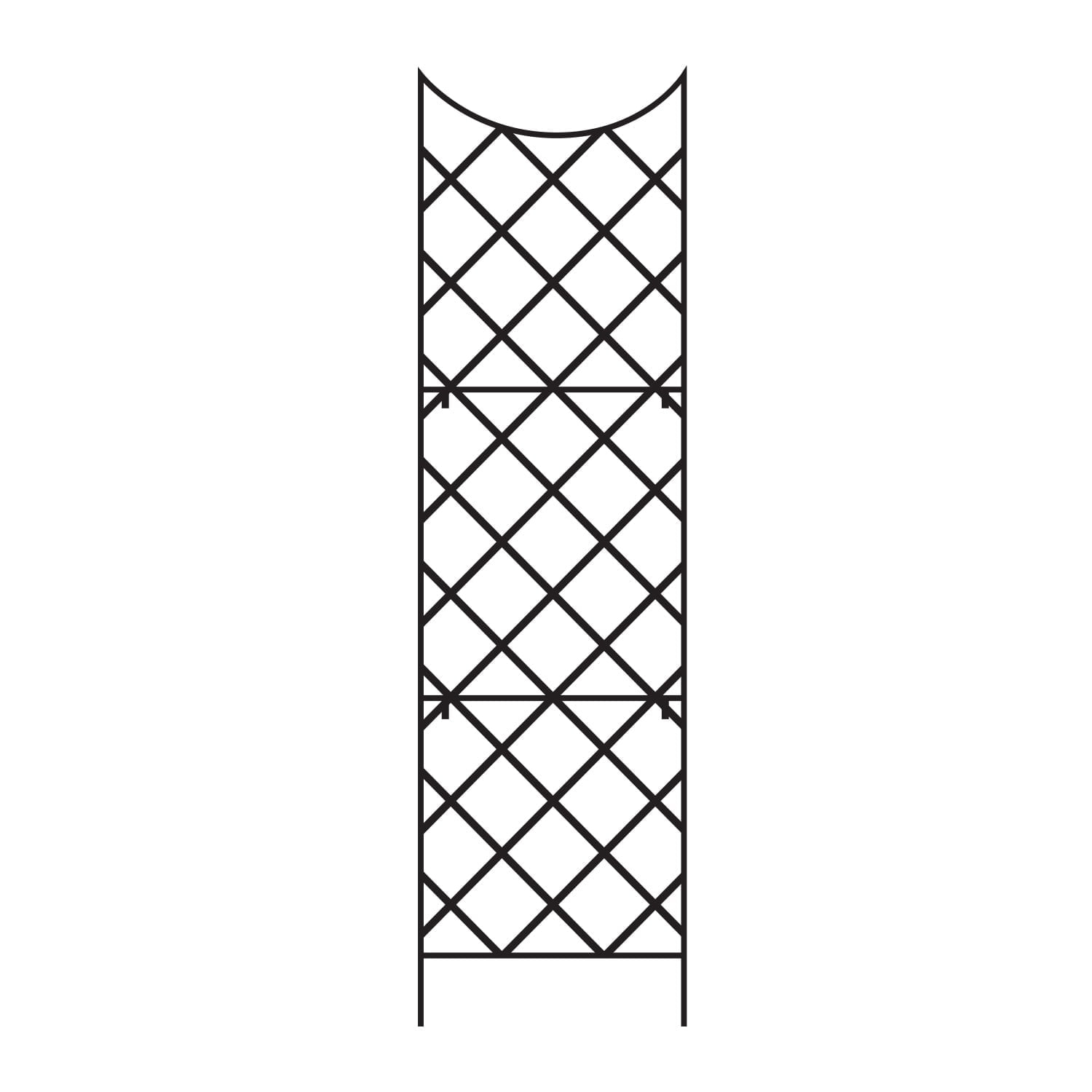 Hokku Designs Giant Trellis, Includes Wall-Mounting Brackets, 108-Inch Height by 30-Inch Width for Rose Clematis Flowers Vine