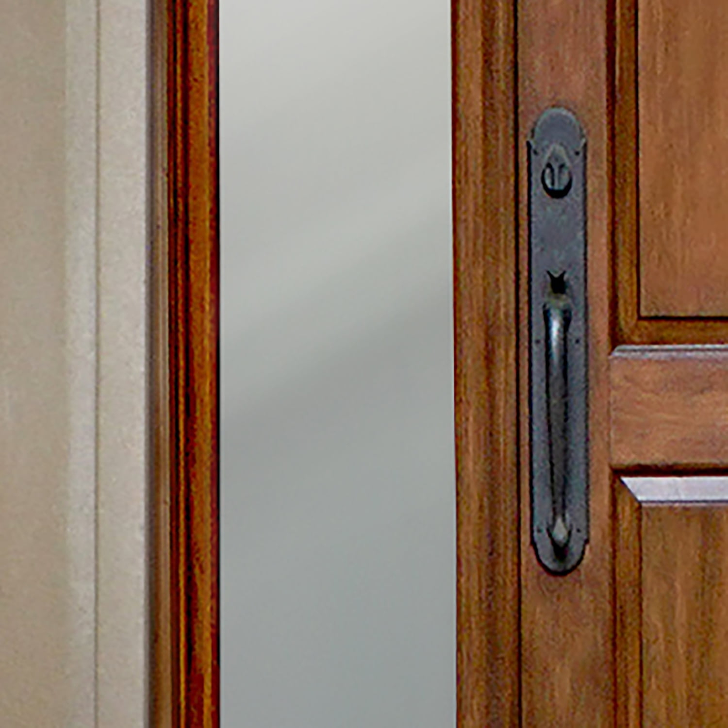 Gila® Privacy Décor Frosted Glass Sidelights Entryway Residential Window Film DIY Static Cling No Glue No Adhesive 1ft x 6.5ft (12in x 78in) (6.5 sq ft)