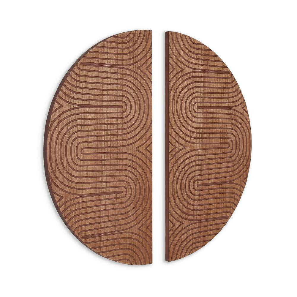 Gild Design House Dane Wood Wall Decor, Set of 2