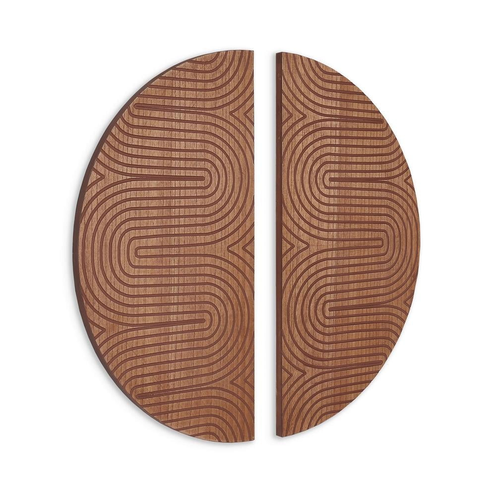 Gild Design House Modern/Contemporary Wall Sculptures, Set of 2
