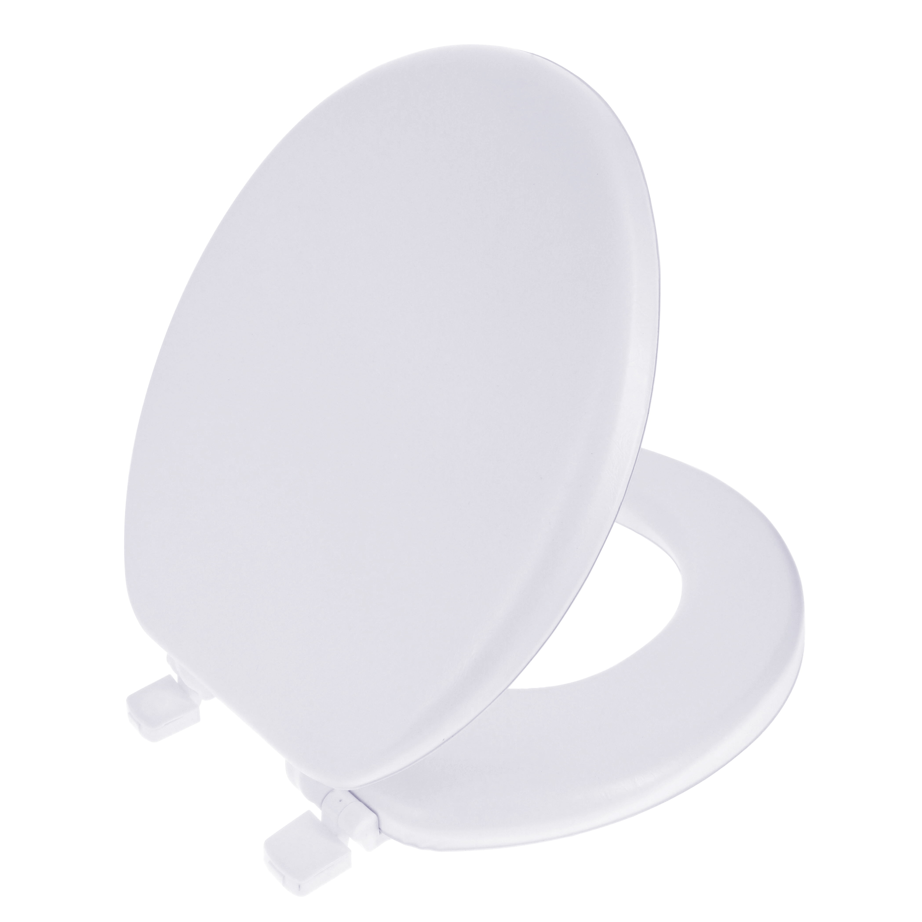 Ginsey Round Soft Cushion Toilet Seat, White