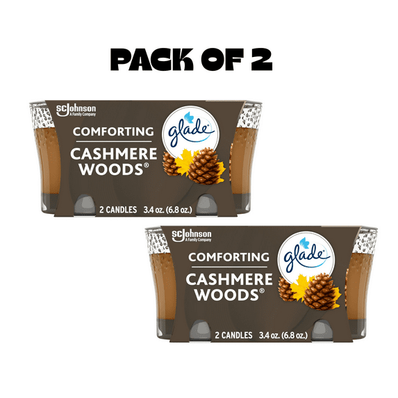 Comforting Cashmere Woods Brown Scented Gel Jar Candle