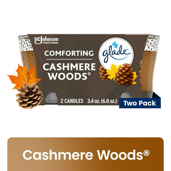 Comforting Cashmere Woods Brown Scented Gel Jar Candle