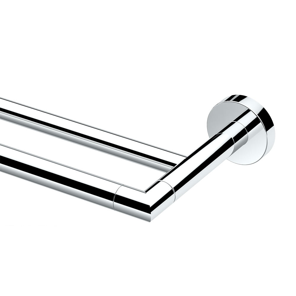 Glam Double 24" Wall Mounted Double Towel Bar | Towel Rack with 2 Bars