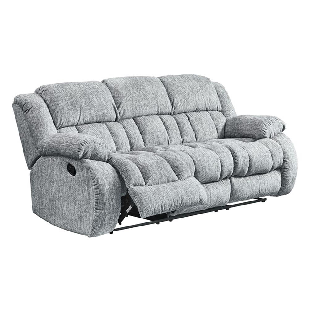 Global Furniture USA U250 Light Gray Upholstered Fabric Reclining Sofa