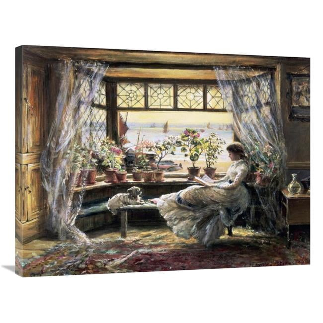 Global Gallery  Reading by the Window - Hastings Art Print - Charles James Lewis