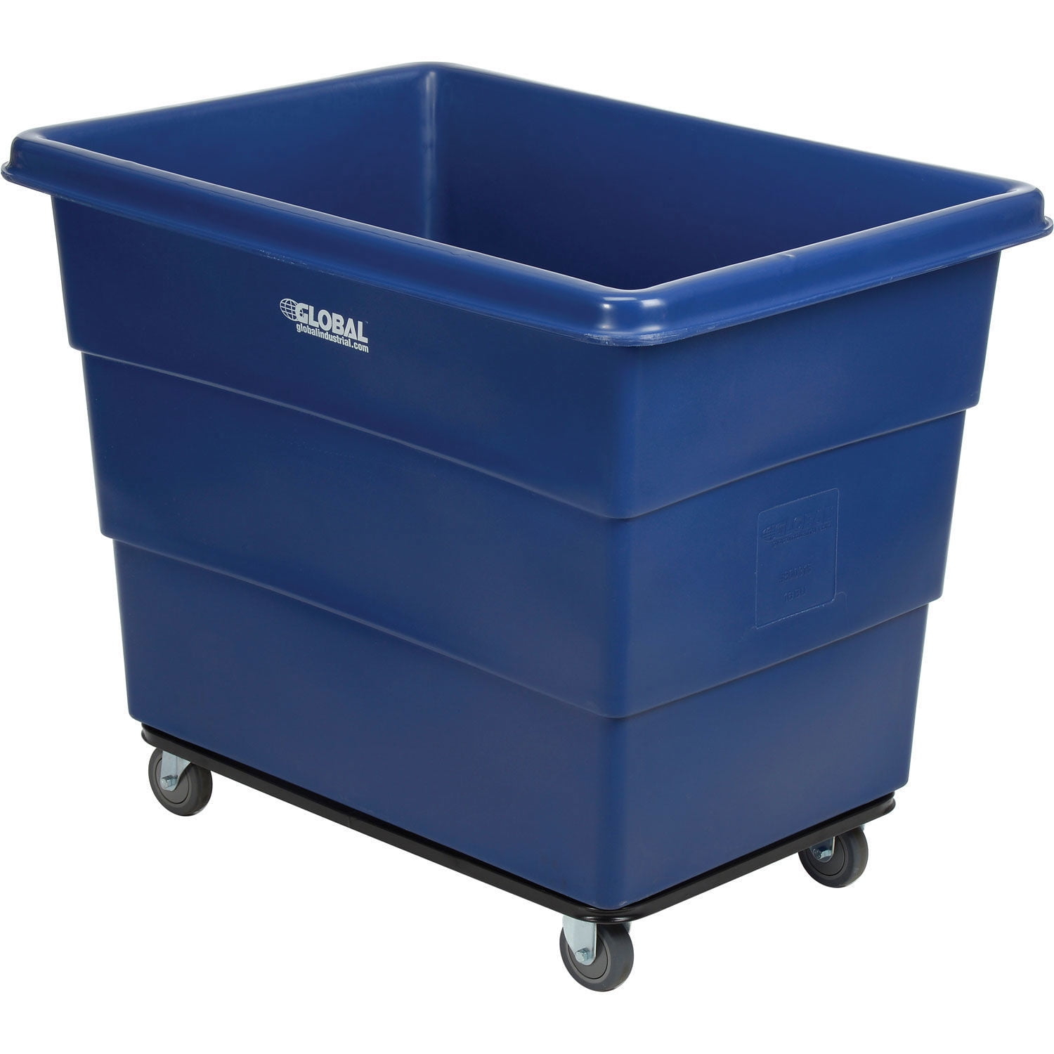 Global Industries 800315 16 Bushel Plastic Bulk Box Truck - Steel Chassis Base, Blue