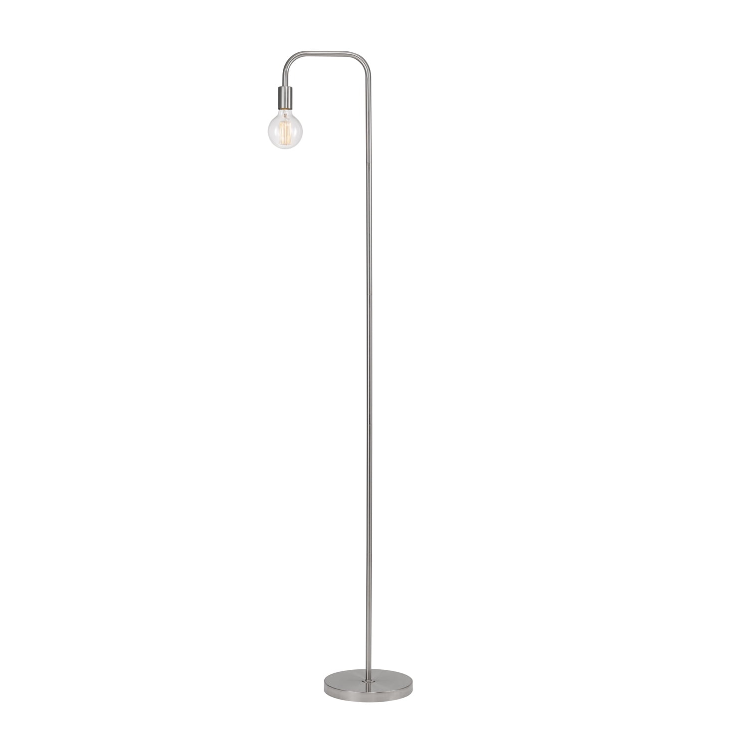 Globe Electric Holden 70" Brushed Steel Floor Lamp, 67067