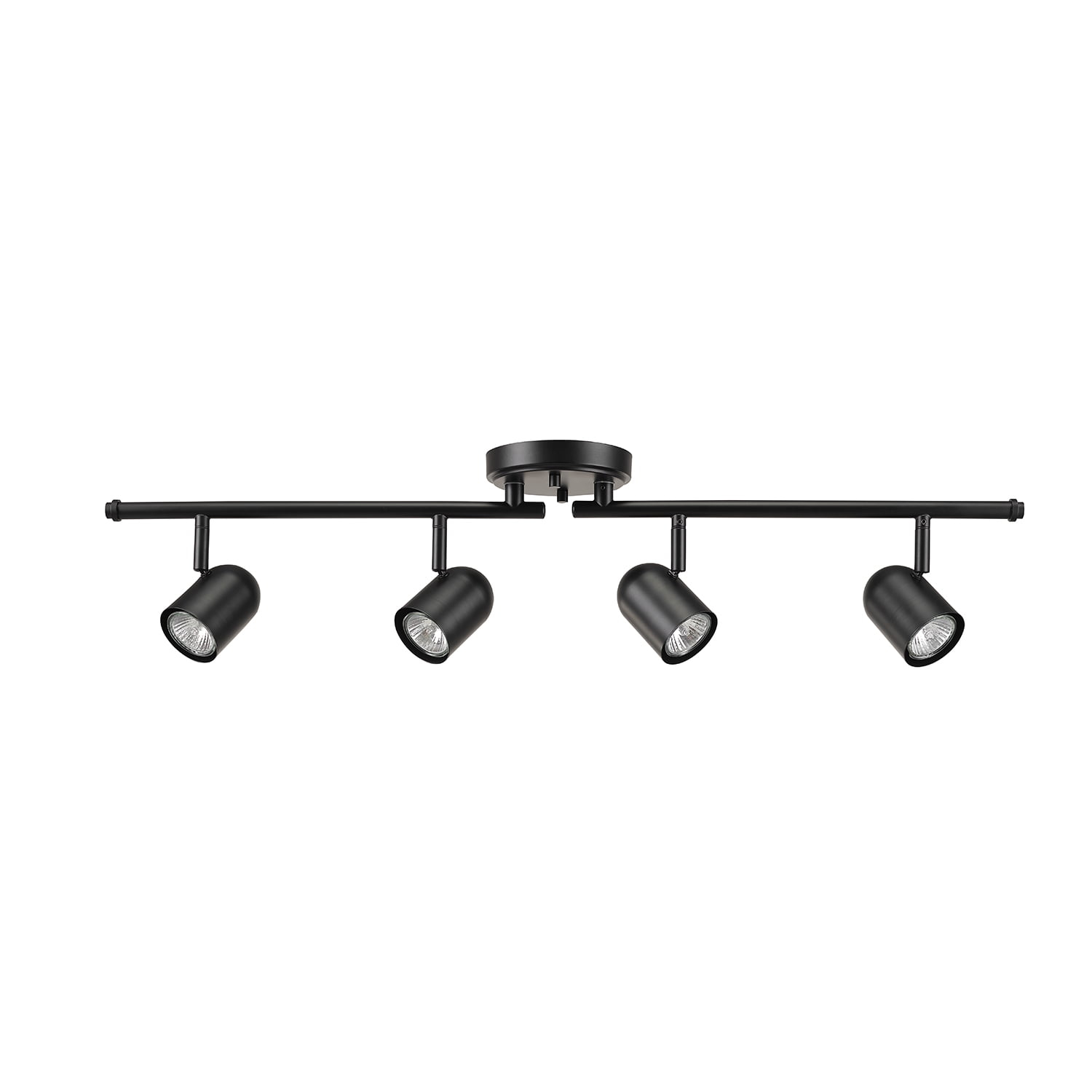 Globe Electric Roland 4-Light Matte Black Foldable Track Lighting, 60029