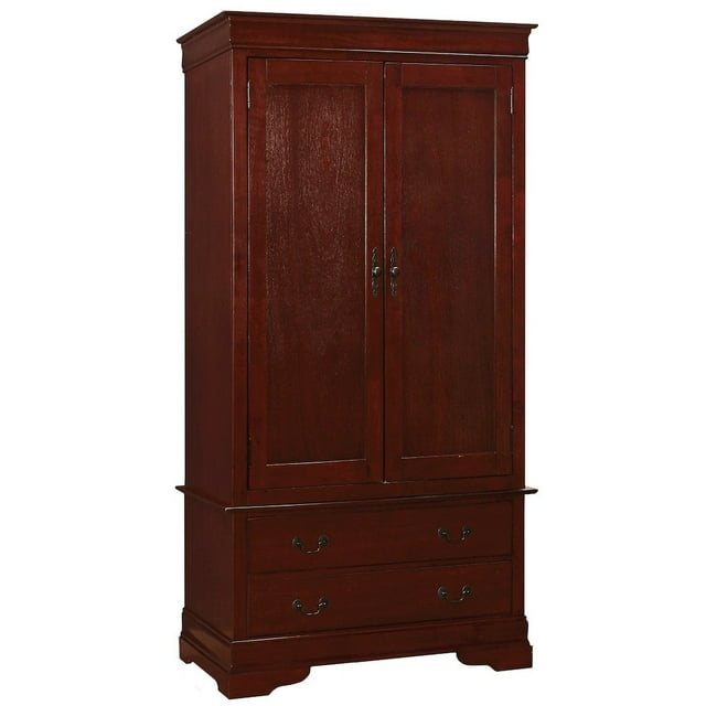 Glory Furniture Louis Phillipe G3100-A Armoire , Cherry