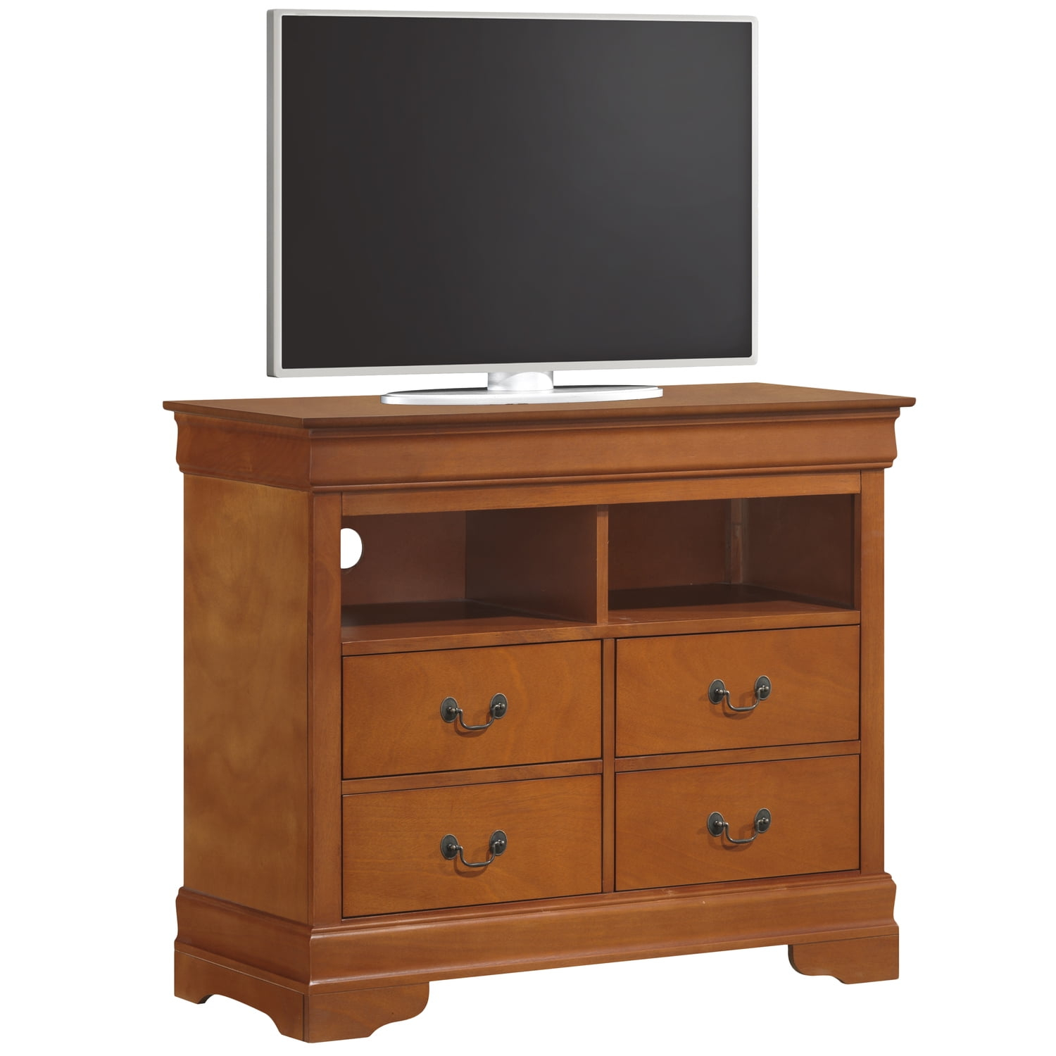 Glory Furniture Louis Phillipe TV Stand in Oak