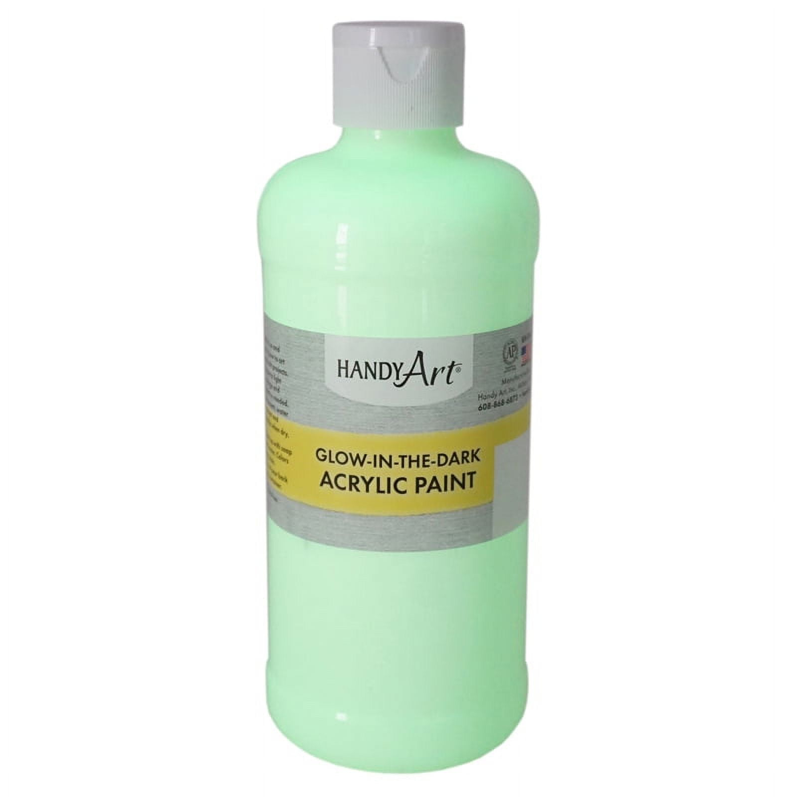 16 oz Clear Glow Dark Acrylic Paint