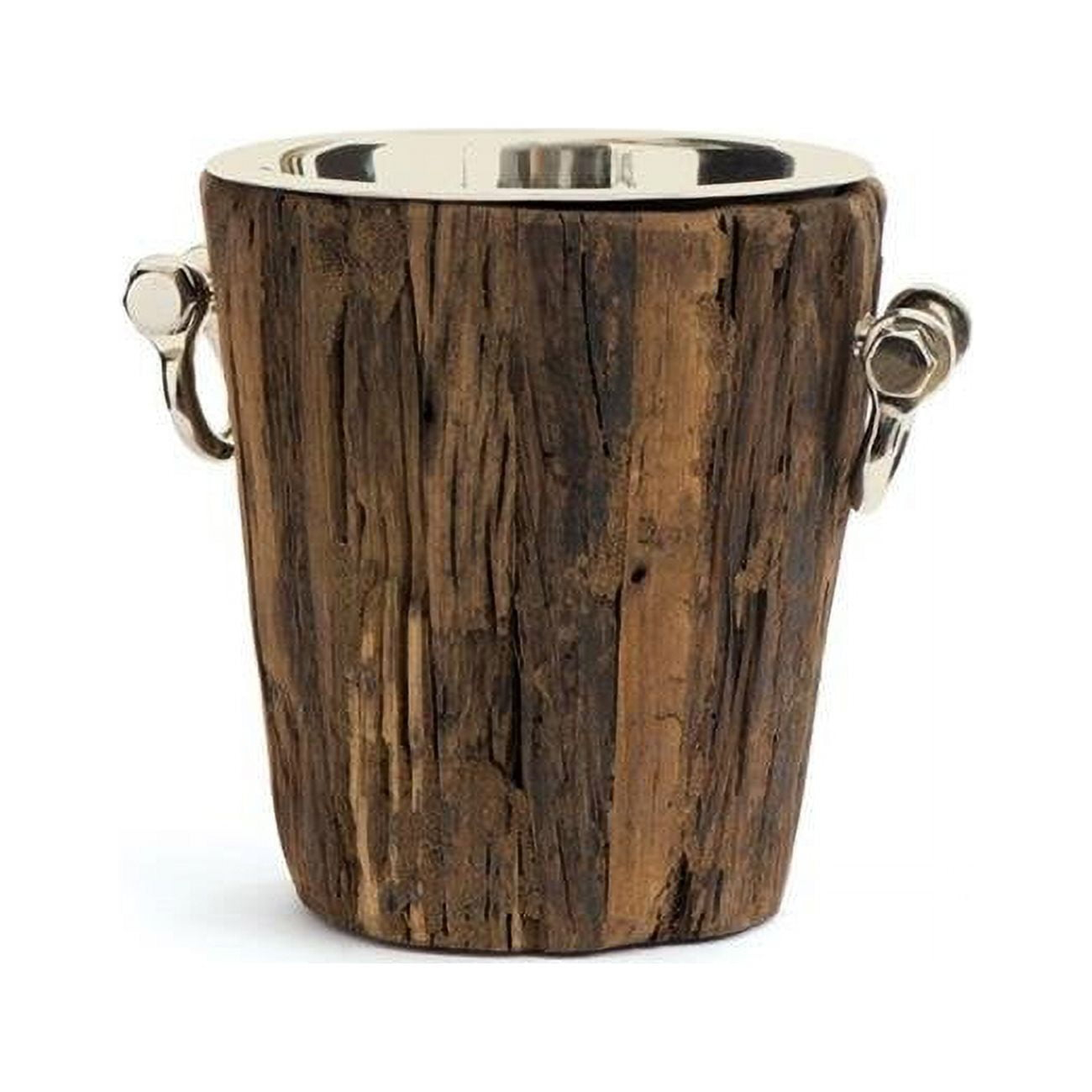 Go Home 20084 12 x 10 in. Dia. Byram Ice Bucket, Polished & Natural