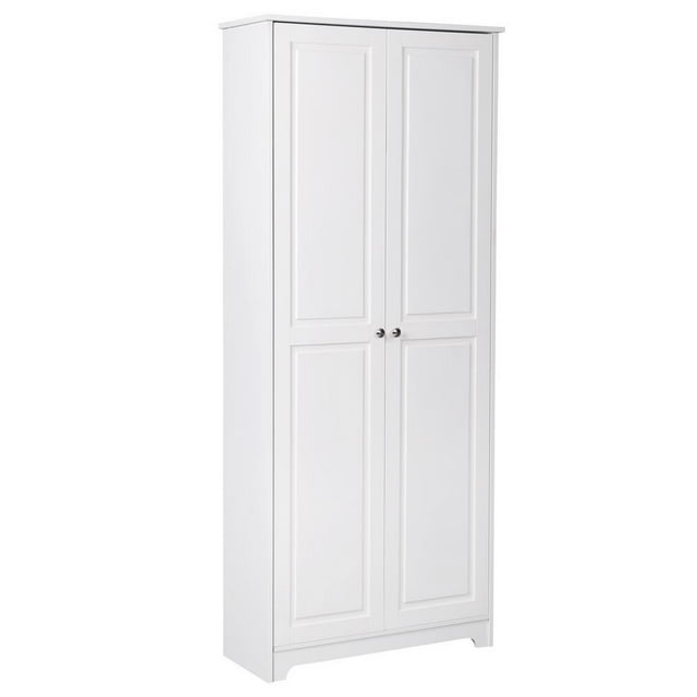 Ktaxon 2-Door Armoire with 5 shelves, Kitchen Pantry Storage Cabinet Wardrobe, 72" White