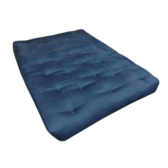 Gold Bond 8" All Cotton #707 Twin Microfiber Futon Mattress-Color:Blue Microfiber,Material:Cotton,Quantity:1