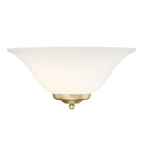 Golden Lighting Multi-Family 1-Light Wall Sconce in Brushed Champagne Bronze with Opal Glass
