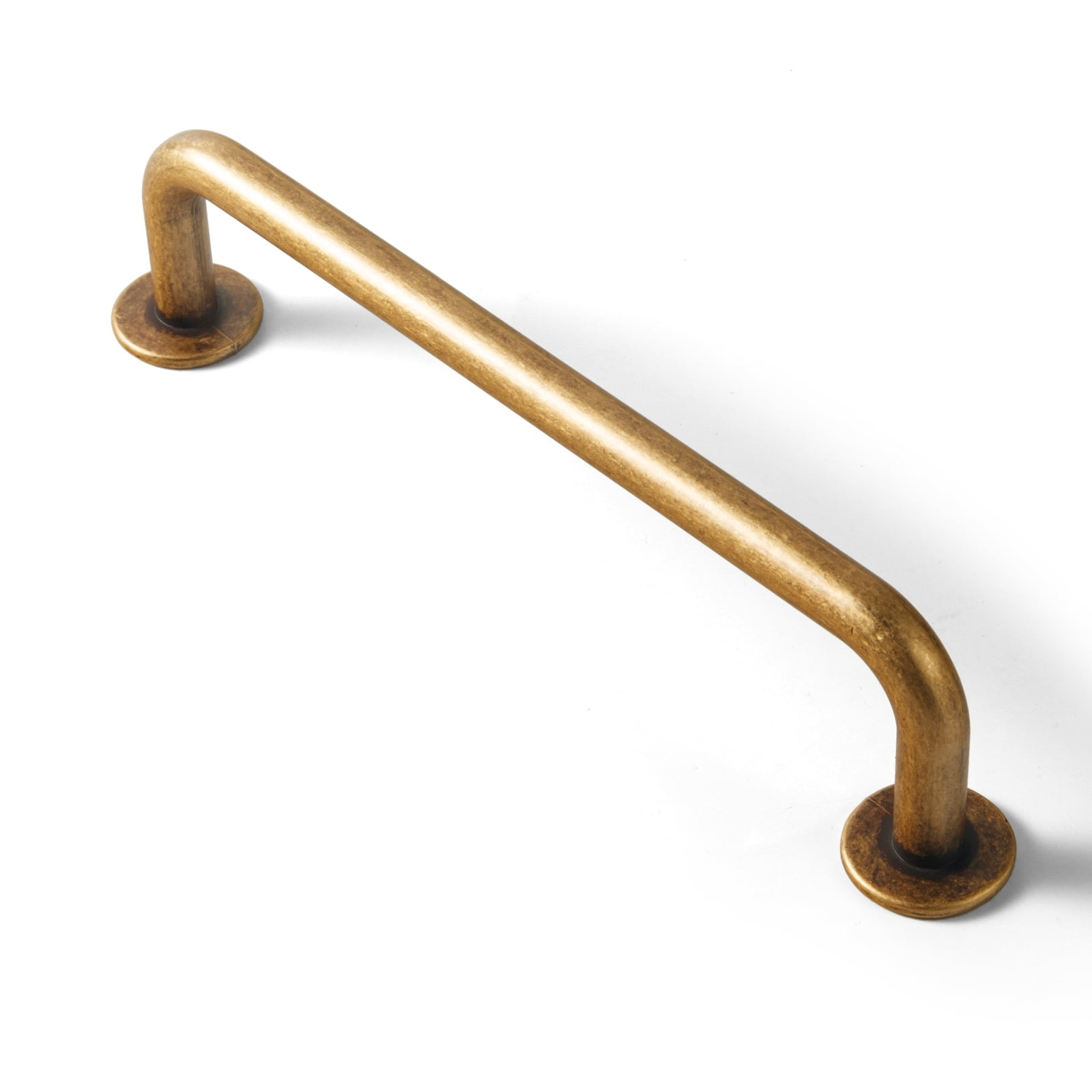 Goo-Ki 6 Pack Brushed Antique Brass Contemporary Cabinet Hardware Handle Pull 3.8"Hole Center(96mm) Hole Centers
