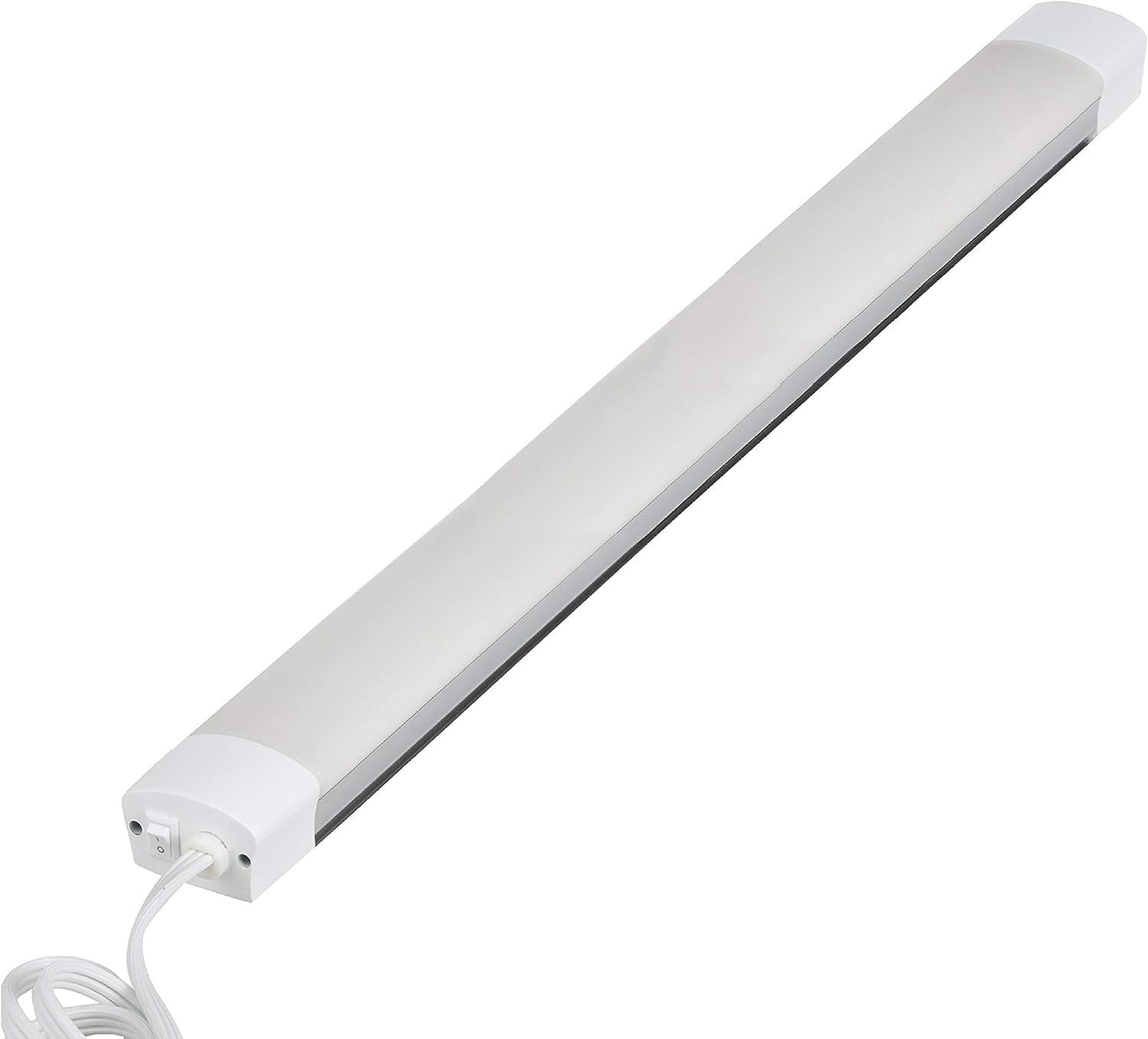 Good Earth Lighting 24-Inch Under Cabinet Light - LED Light Bar - Linkable Outlet - Under Counter Lighting - Damp Location - 2000 Lumens - 4000K - 50,000 Hour Rated Lamp Life - IP20 - White Finish