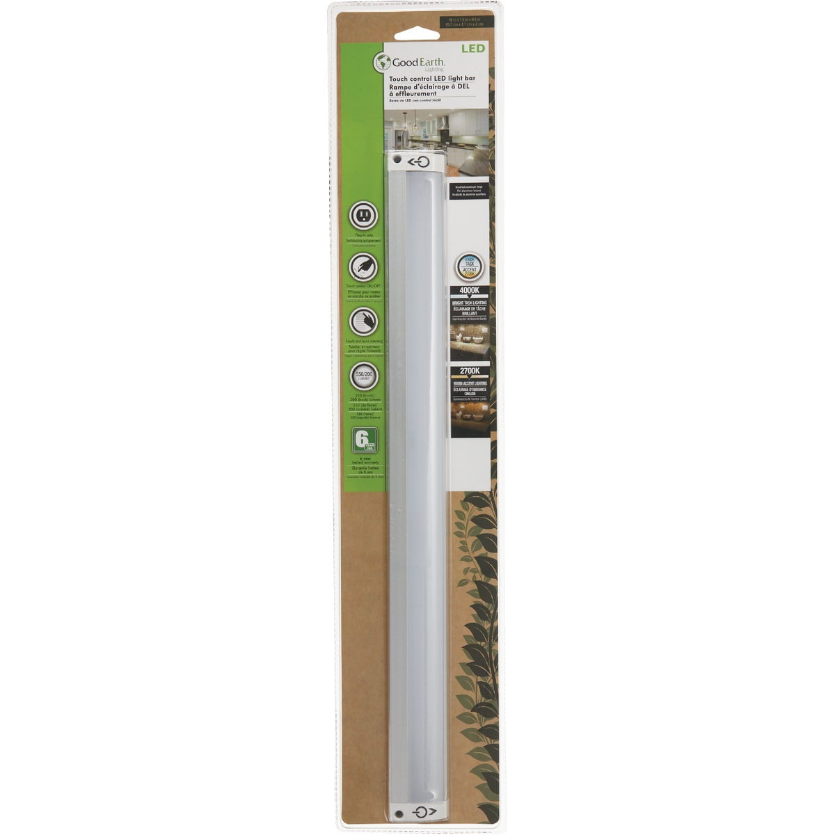 1PC Good Earth Lighting LED High Lumen Under Cabinet Linking Bar
