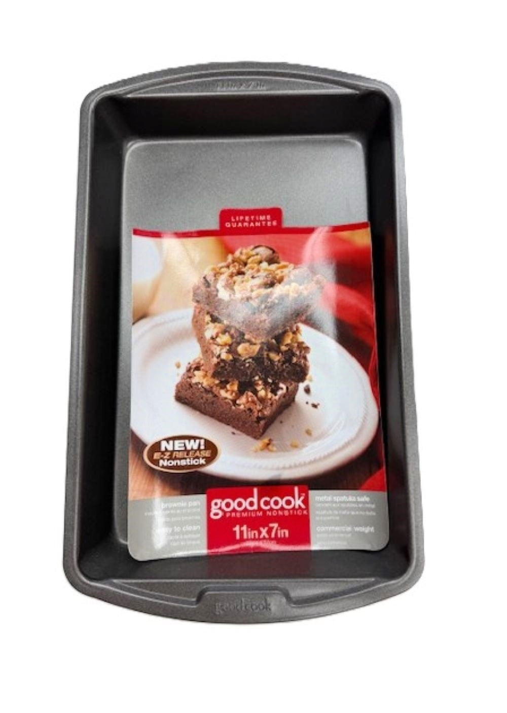 Goodcook Everyday Nonstick Steel Oblong Pan, 7" x 11", Gray