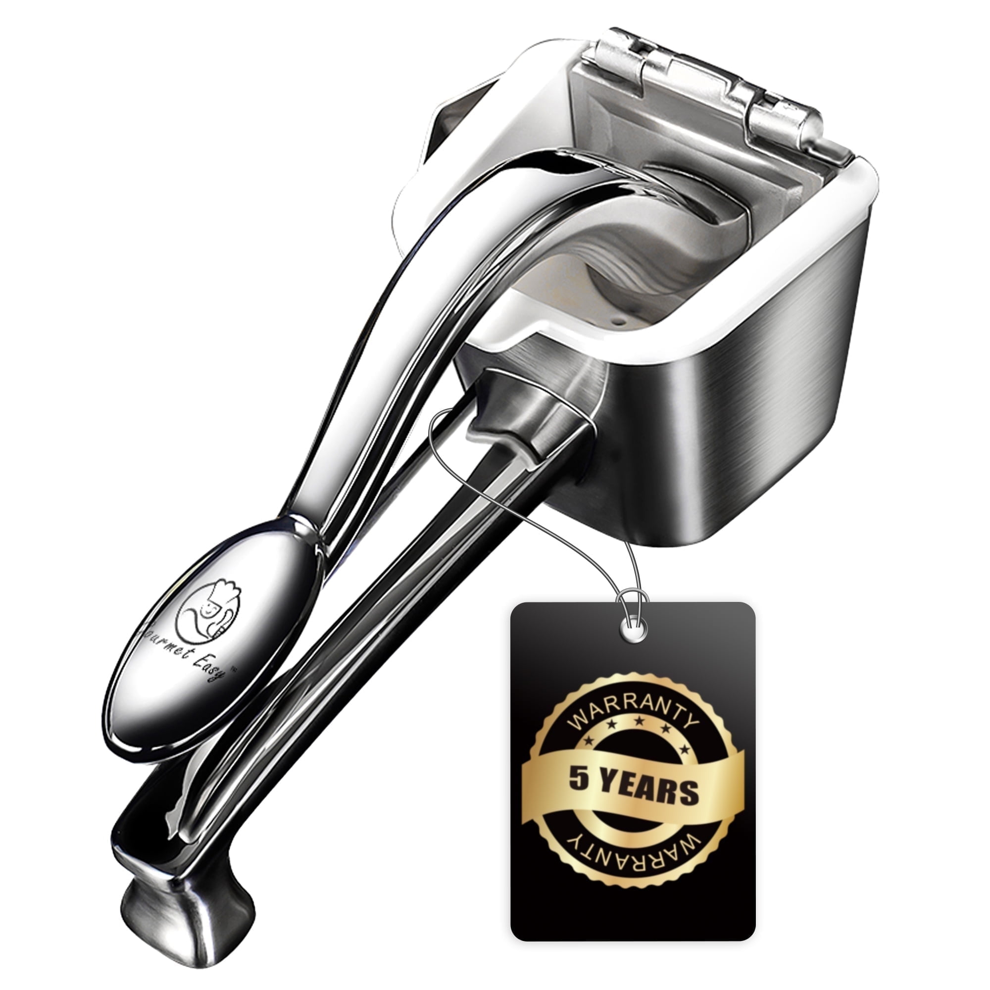 Gourmet Easy - Stainless Steel Lemon Squeezer, Heavy-Duty Orange Juicer, Durable Hand Press Citrus Juicer, Portable Lime Squeezer, Rust-Free, Easy to Clean, Ideal for Kitchen & Bar