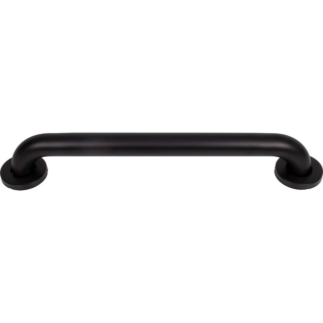 Knurled Grab Bar, 18 Inches, 1-1/2" Diameter, 1-1/2" Wall Clearance, Concealed Screws, Matte Black by Stone Harbor Hardware