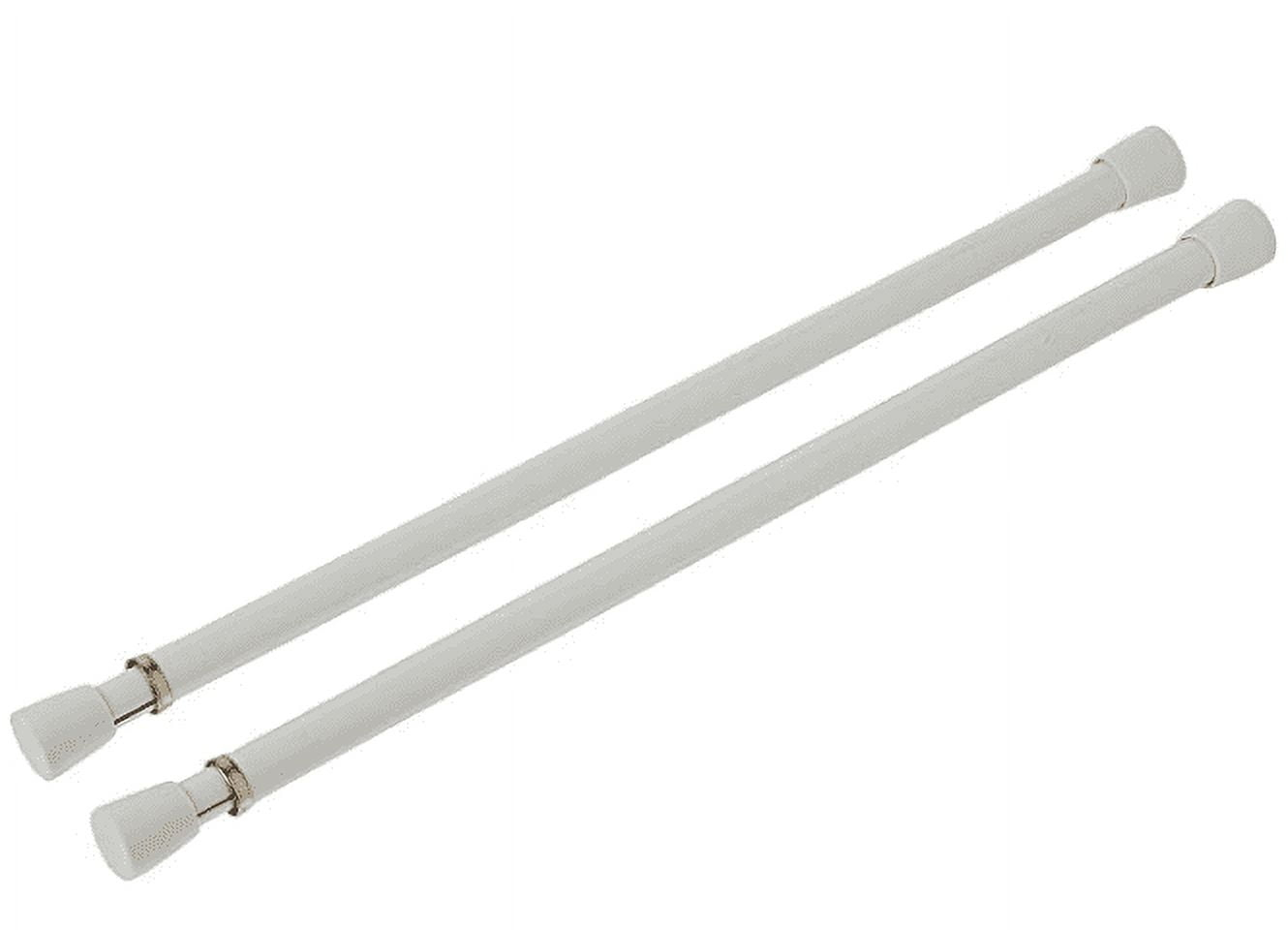 Graber 7/16" Spring Tension Rod 11-18" adjustable width (2 Per Pack)