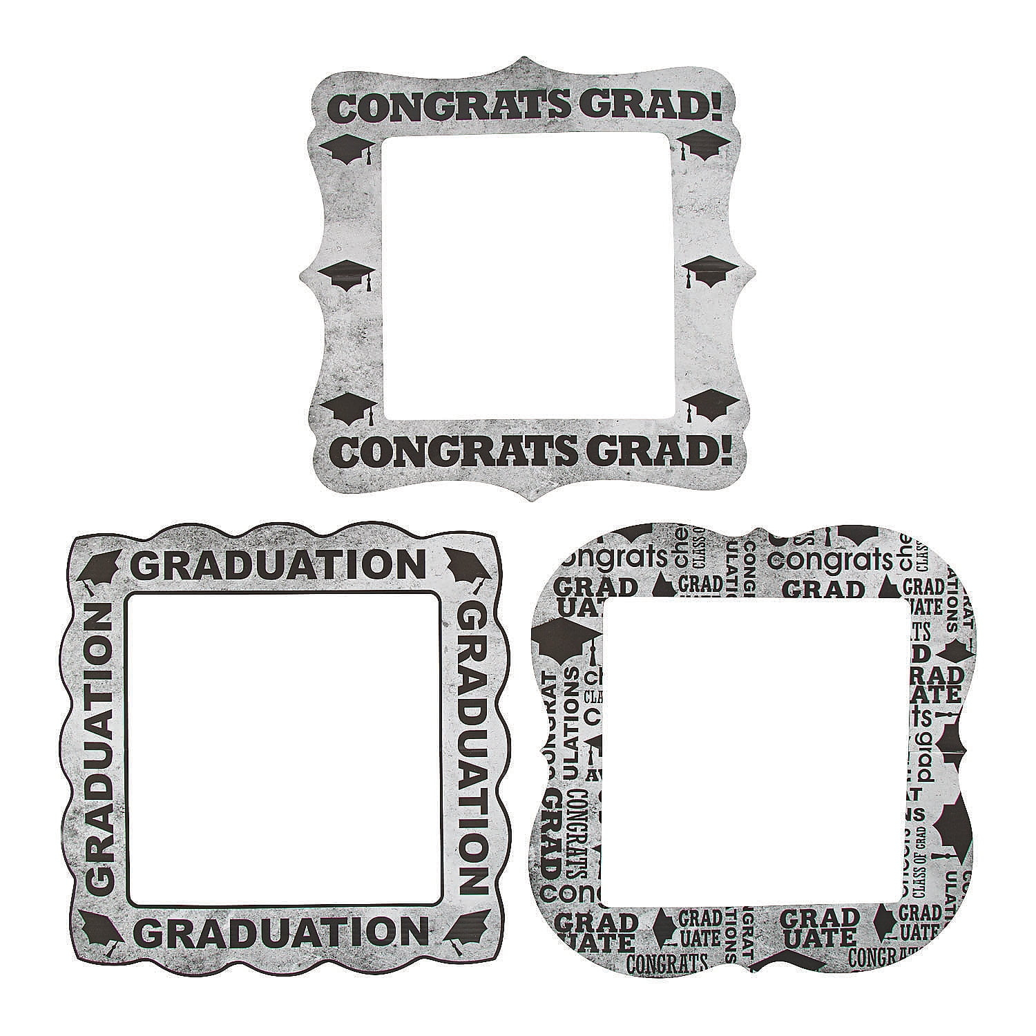 Marcos para Fotomatón de Graduación, Graduación, Decoración de Fiesta, 3 Piezas