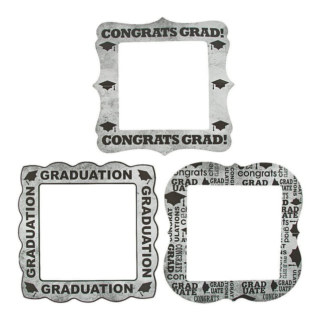 Marcos para Fotomatón de Graduación, Graduación, Decoración de Fiesta, 3 Piezas