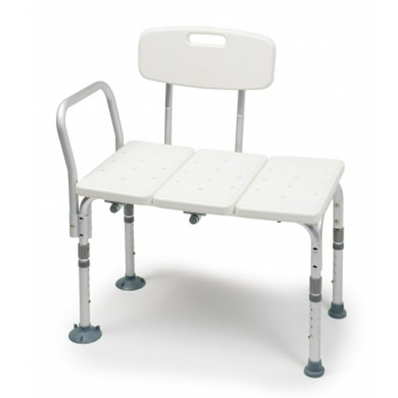 Lumex Everyday Tub Transfer Bench & Shower Chair - Waterproof Plastic and Aluminum Design - 7927KD-1