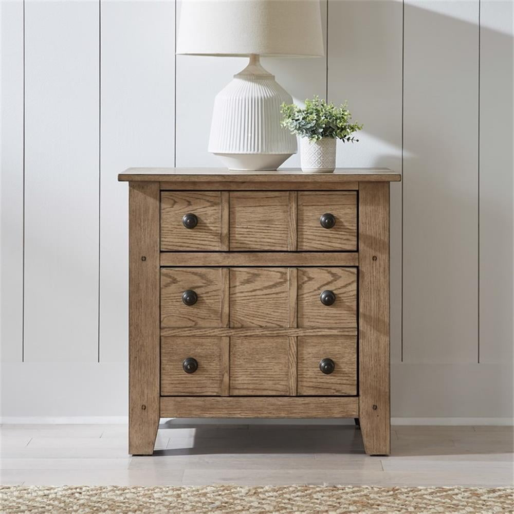 Grandpas Cabin Night Stand in Sandstone