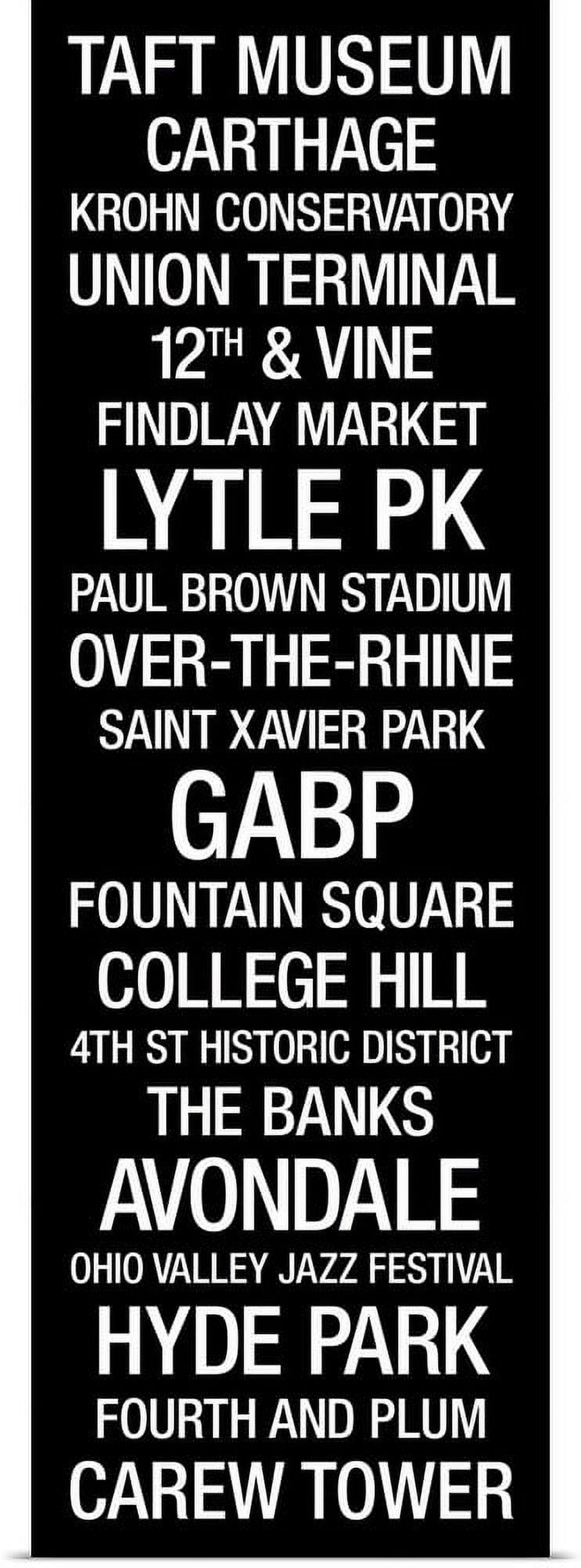 GBC | "Subway Roll: Cincinnati, Ohio" Art Print - 12x36