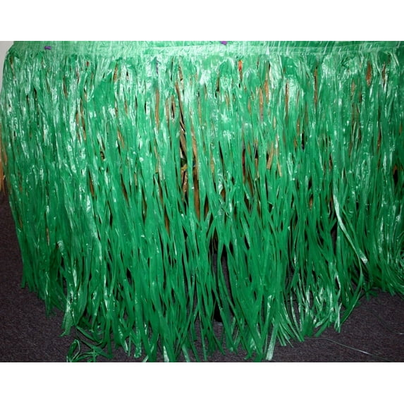 Green Artificial Grass Table Skirt - Party Supplies - 1 Piece