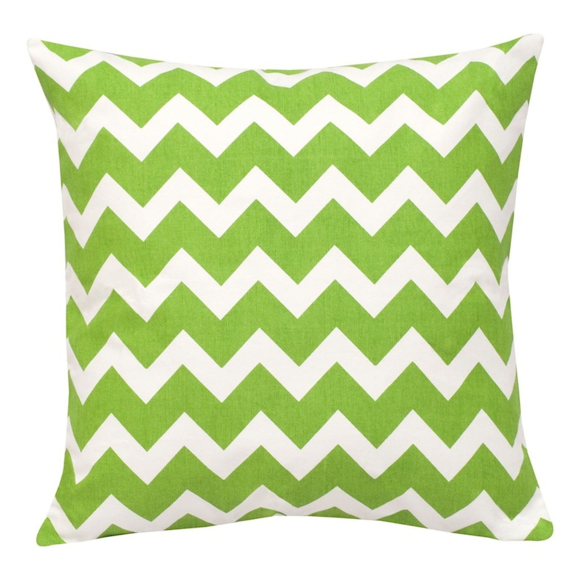 Kensington Garden 20"x20" Oversize Chevron Cotton Canvas Square Throw Pillow: Indoor, Zipper Closure, Removable Cover