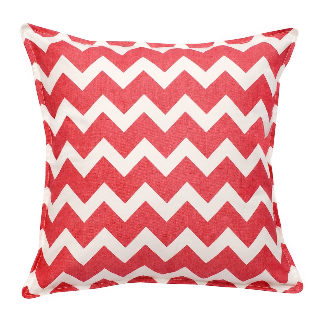 Kensington Garden 20"x20" Oversize Chevron Cotton Canvas Square Throw Pillow: Indoor, Zipper Closure, Removable Cover
