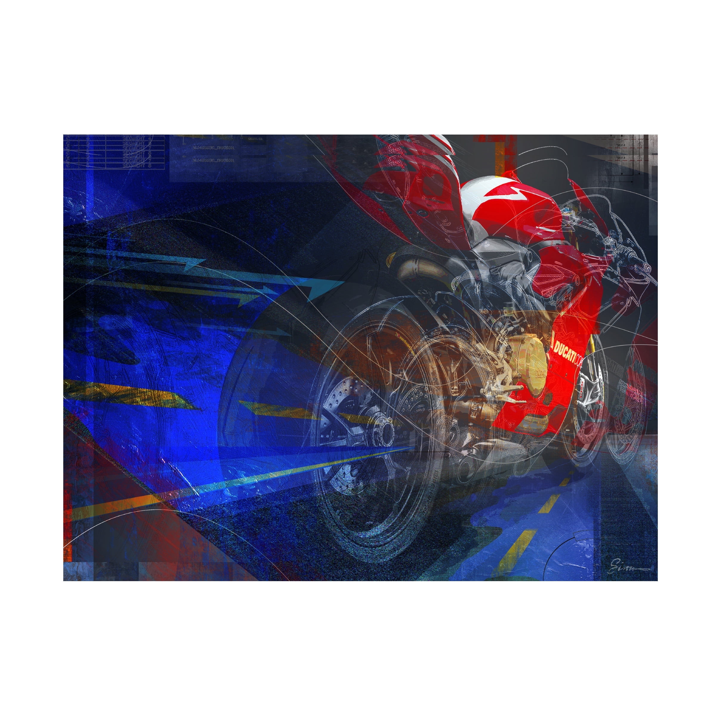 Greg Simanson 'Ducati Speed' Canvas Art