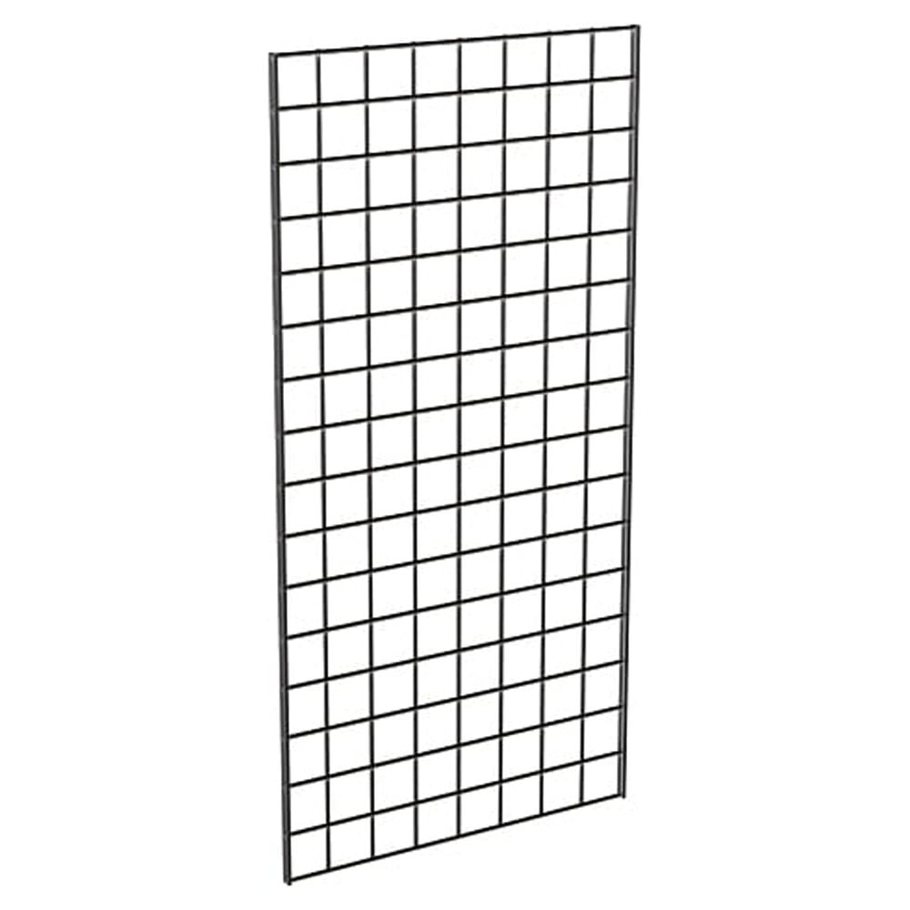 Grid Panel for Retail Display ? Perfect Metal Grid for Any Retail Display, 2? Width x 4? Height, 3 Grids Per Carton (Black)